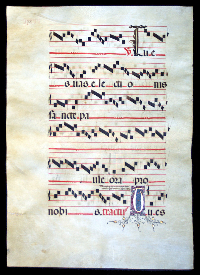 c 1460-90 Gregorian Chant - Seville - Elaborate initials