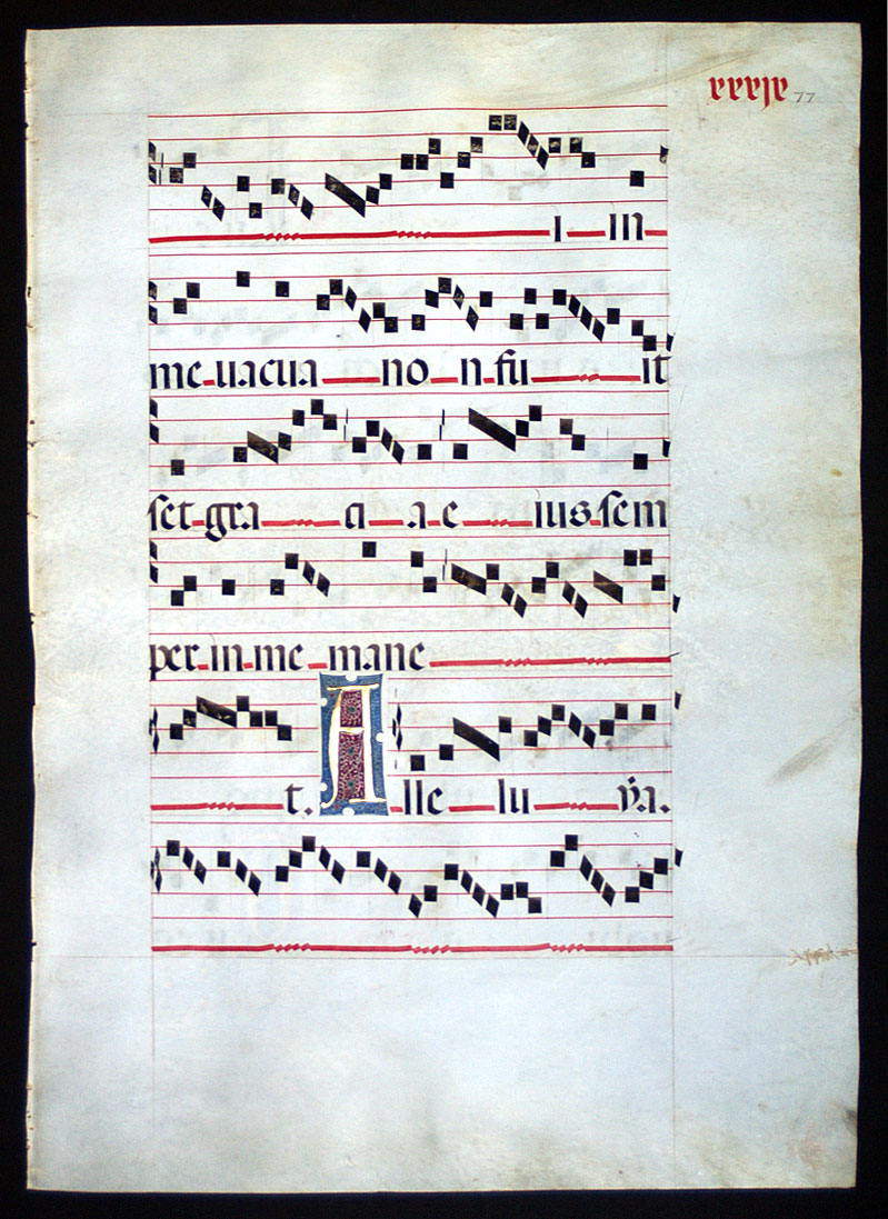 c 1460-90 Gregorian Chant - Seville - Elaborate initials