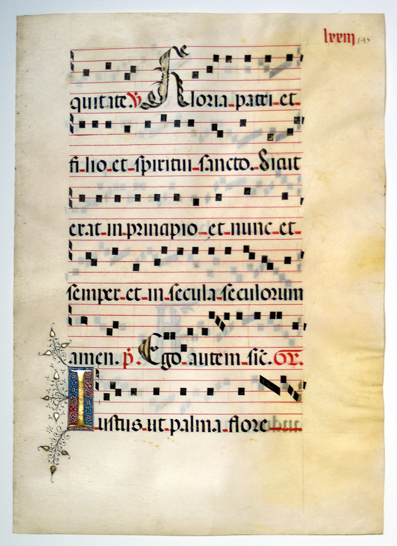 c 1460-90 Gregorian Chant - Seville - Elaborate Initials