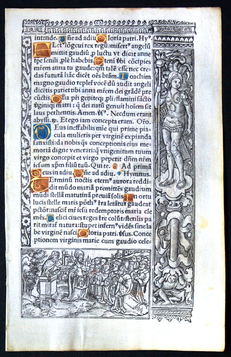 Book of Hours Leaf c 1518 - Hours of the Immaculate Conception