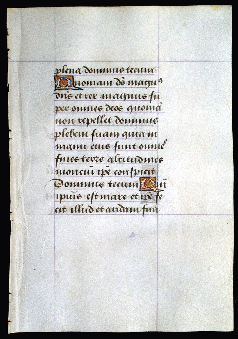 A Book of Hours Leaf c 1485 - 