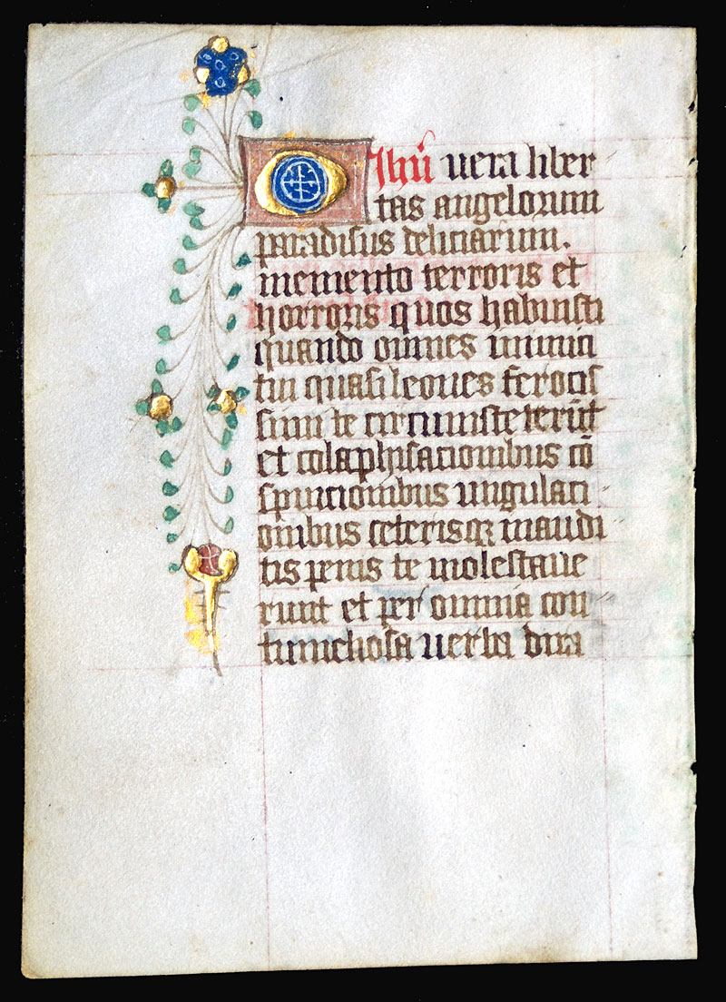 Book of Hours Leaf c 1440 - England - Prayers of St Bridget