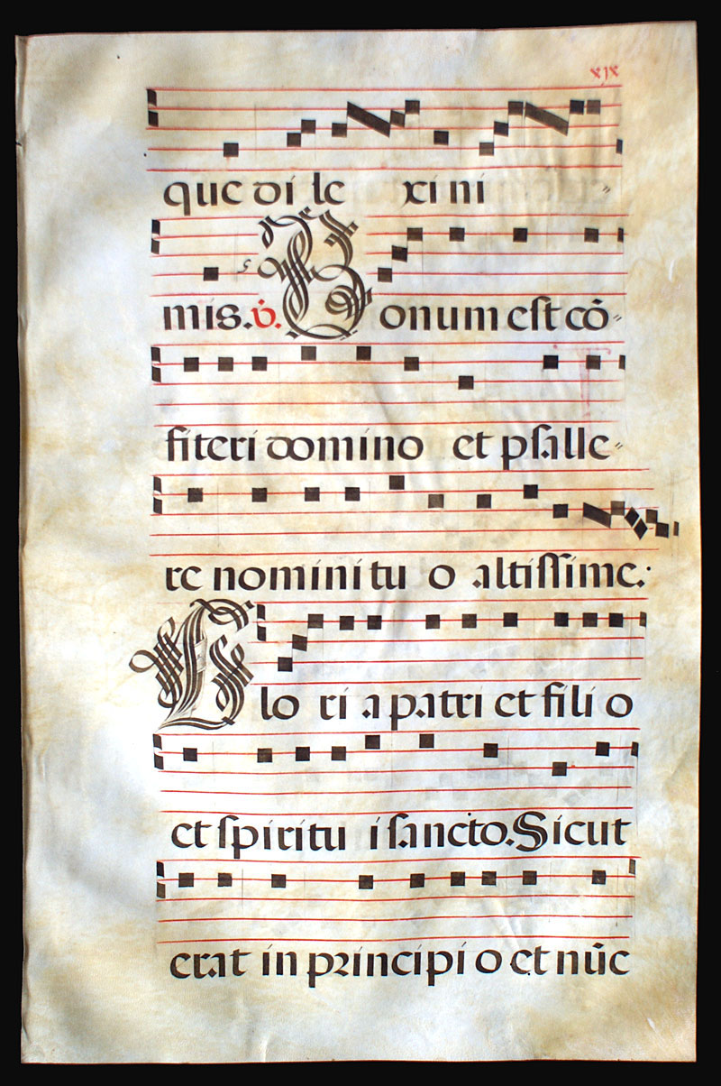 A Gregorian Chant - Feast of St. Augustine - c 1612