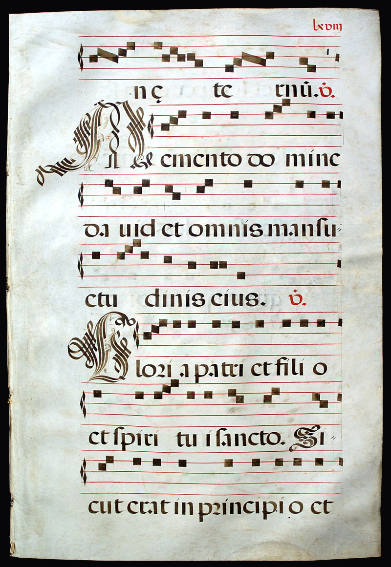 A Gregorian Chant circa 1612 - Feast of St Martin