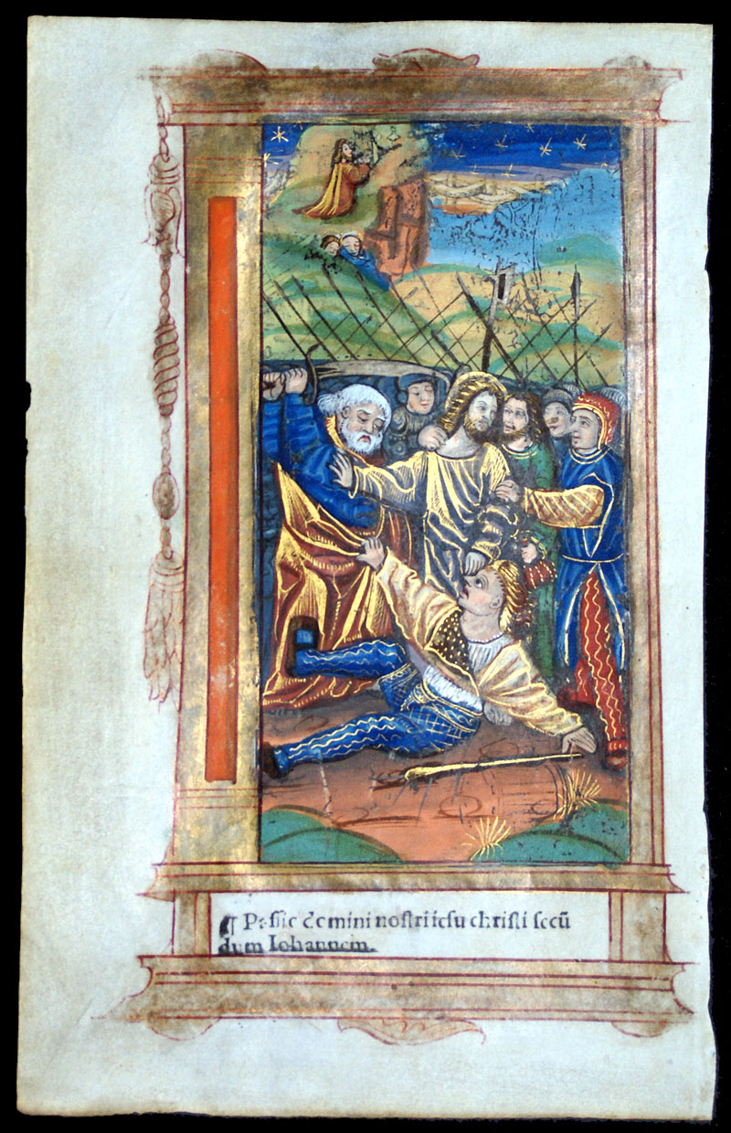 Book of Hours Leaf c 1510 - the Passion of Christ