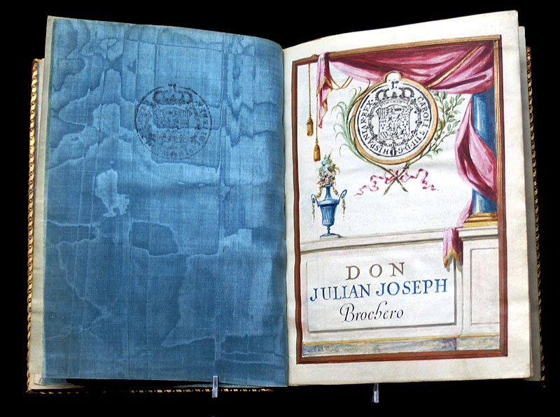 c 1788 Spanish Heraldic Manuscript - Pedigree & Arms