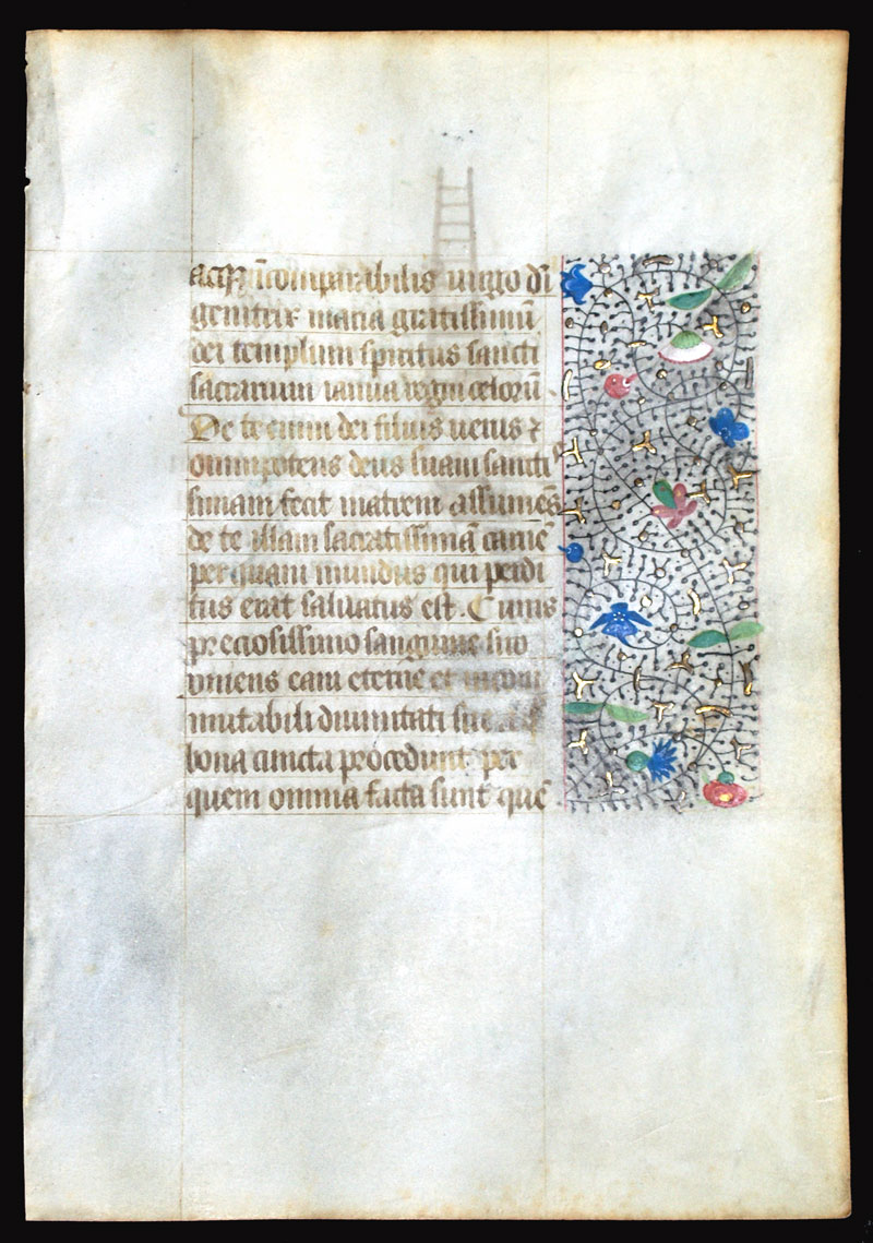 c 1450-75 - Book of Hours Leaf - O Intemerata Prayer