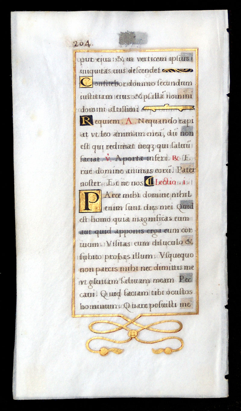 c 1520-30 Elegant Book of Hours Leaf - 1520 Hours Workshop