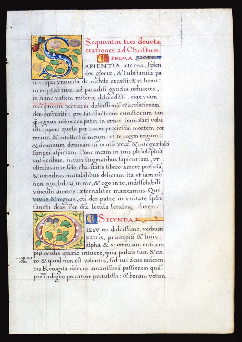 Gradual Leaf from the Royal Workshop of Henri II - c. 1550