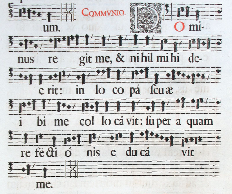 c 1671 Gregorian Chant - The Lord is my shepherd -Hufnagel Music