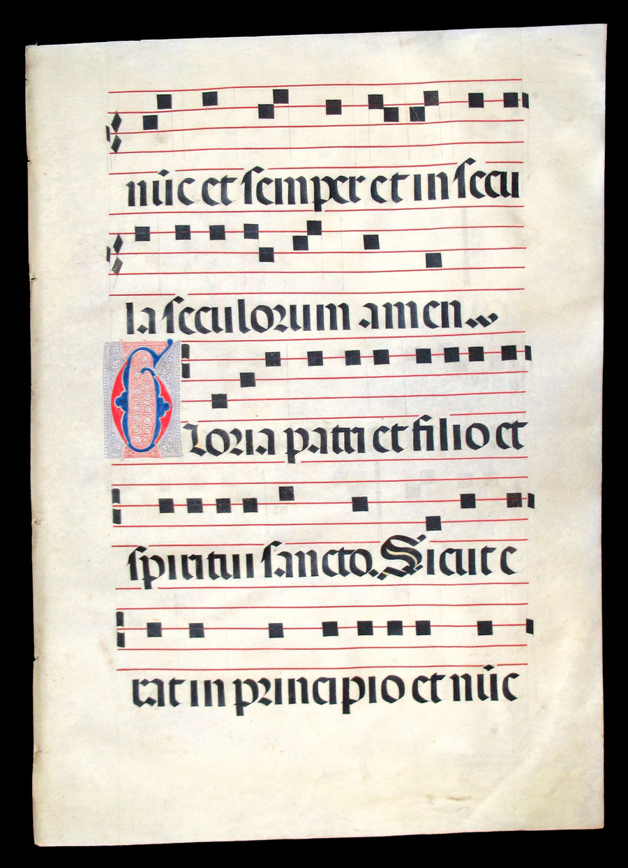 c 1475-1500 Gregorian Chant - The Glory Be