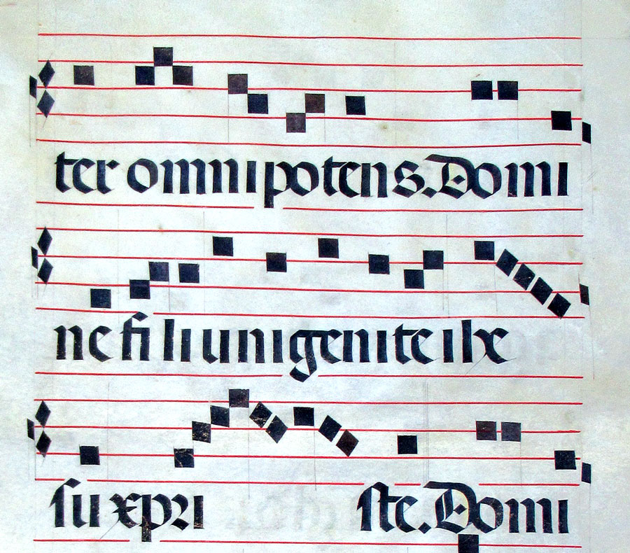 c 1475-1500 Gregorian Chant - Spain - Gloria