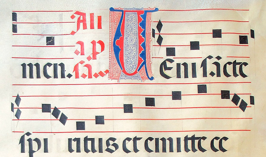c 1475-1500 Gregorian Chant - Hymn for Pentecost