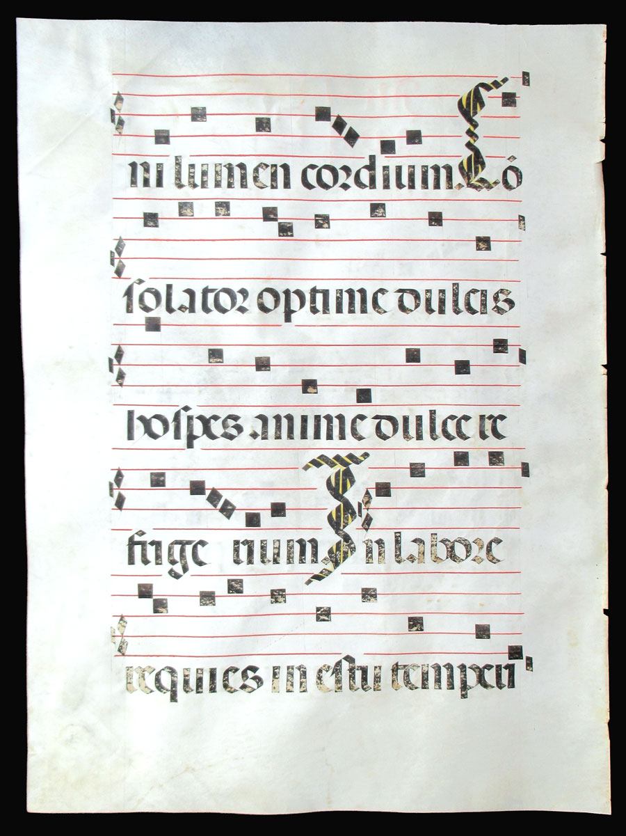 c 1475-1500 Gregorian Chant - Hymn for Pentecost