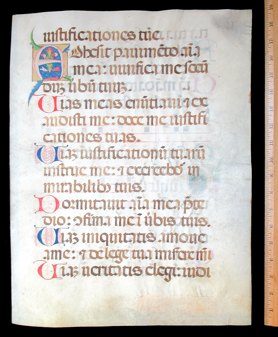 c 1400-50 Gregorian Chant - Miniature of St Francis of Assisi