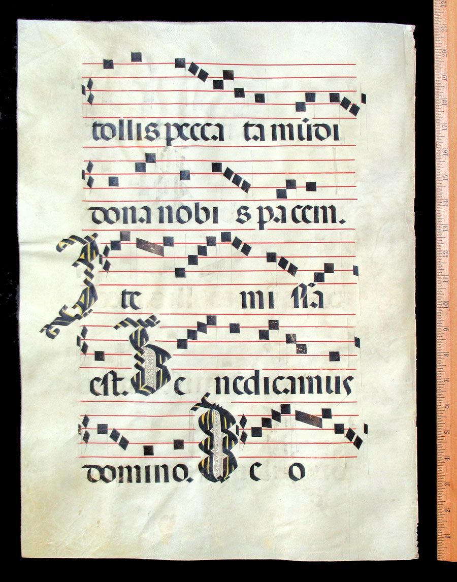 c 1475-1500 Gregorian Chant - Spain - Lamb of God