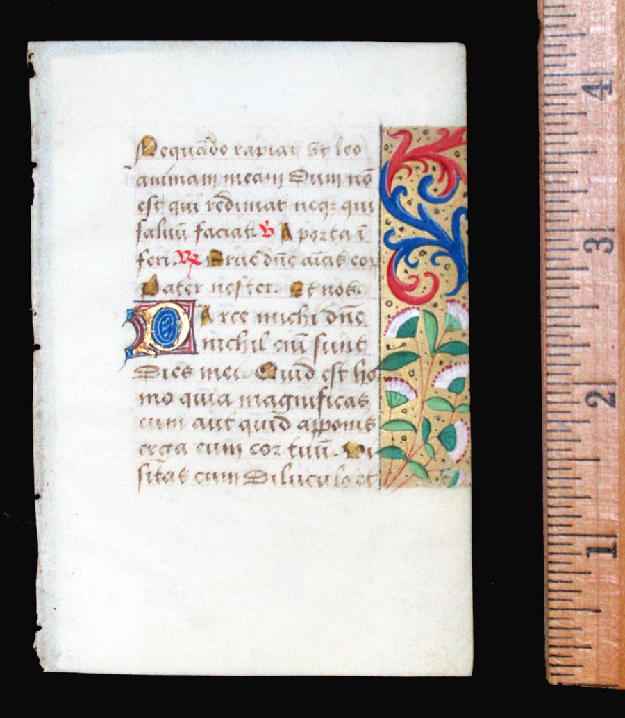 c 1500 Book of Hours Leaf - Lessons from Job