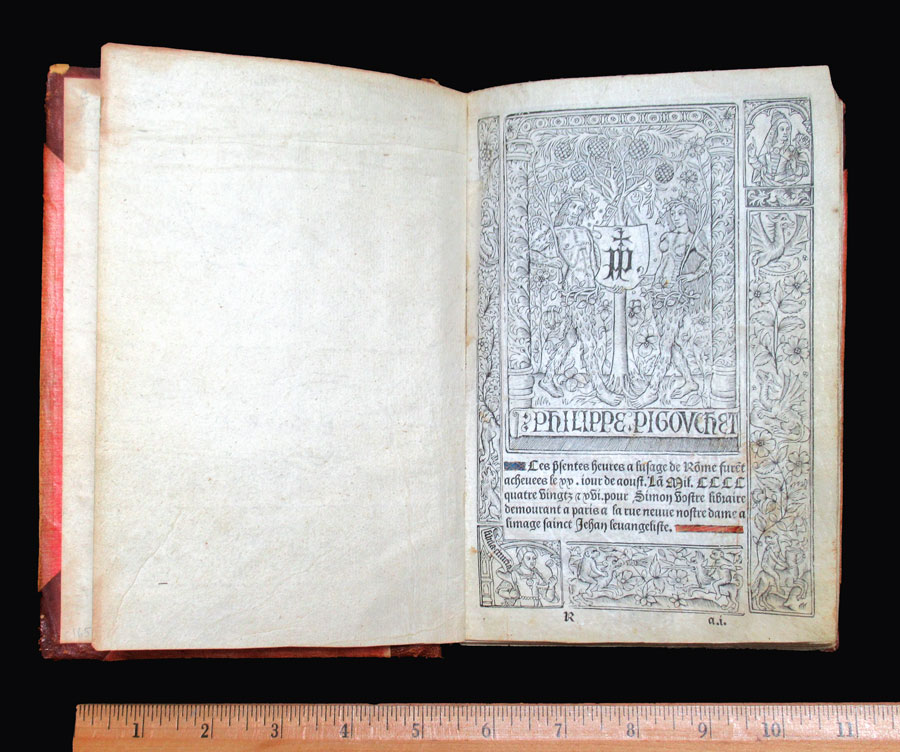 c 1496 Book of Hours & Calendar - Pigouchet-Vostre