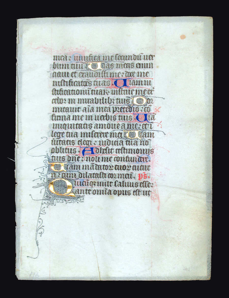 c 1425-50 Book of Hours Leaf - The Athanasian Creed