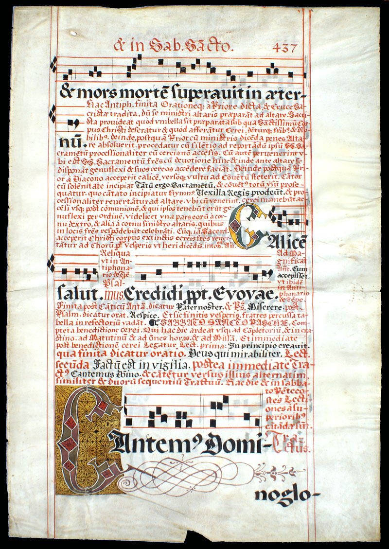 c 1632 Gregorian Chant - Dominican Convent in Poland