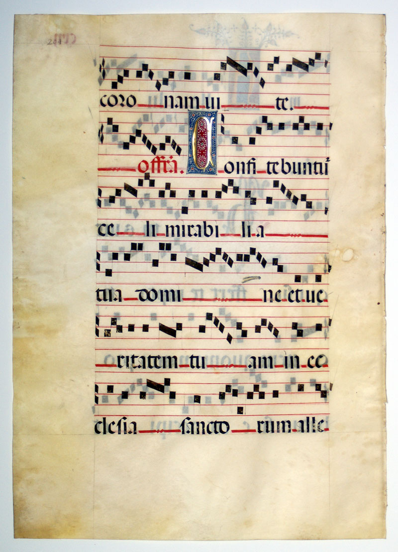 c 1460-90 Gregorian Chant - Seville - Elaborate Initials