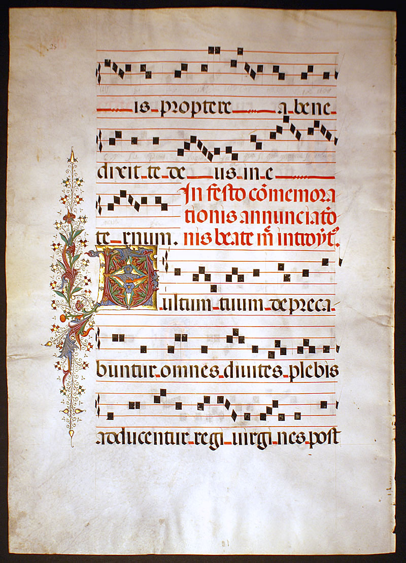 Gregorian Chant - The Annunciation - Master of Cypresses c 1490