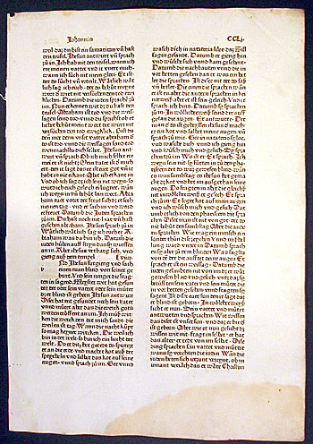 1477 Zainer Bible Leaf - John - I am the Light of the World