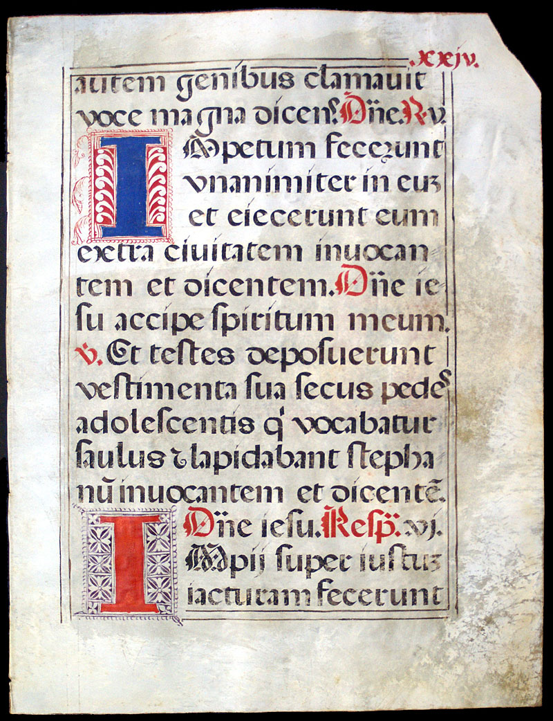 Gregorian Chant - Martyrdom of Stephen - c. 1480-1520