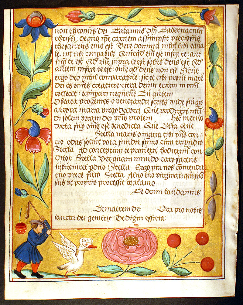 Renaissance Psalter Prayerbook - Goose Chase in Panel