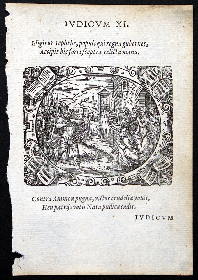 1571 - Jost Amman Master Woodcut - Biblical Music & Dance