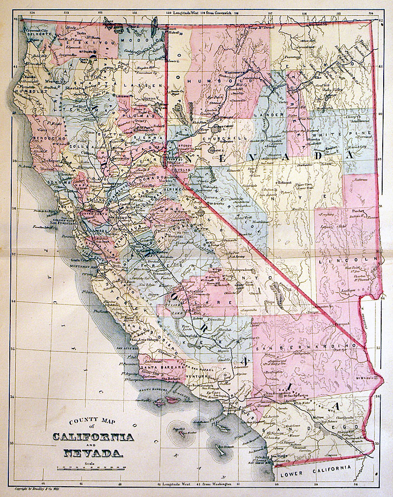 c 1881 ''...California and Nevada''  - Bradley