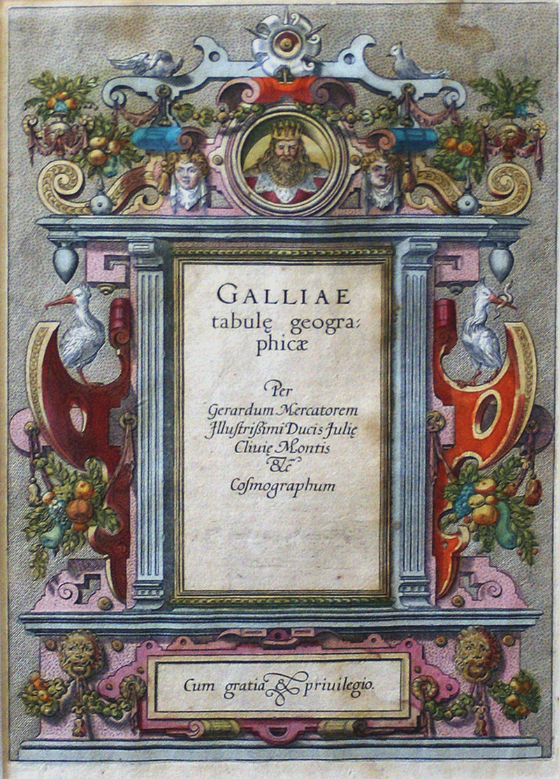 c 1585 Mercator Atlas Title Page