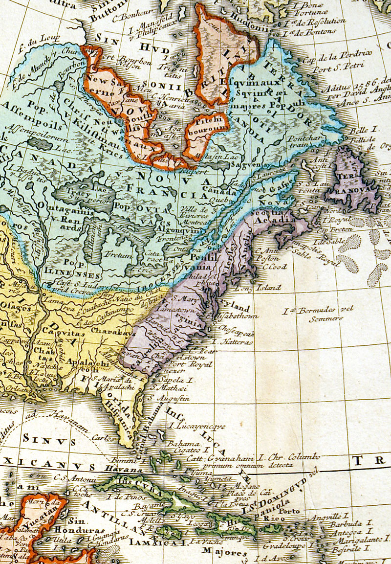 c 1746 ''AMERICAE Mappa generalis...'' - Homann