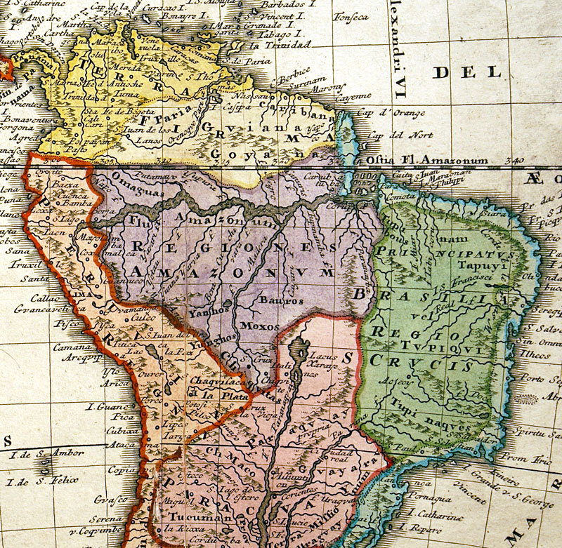 c 1746 ''AMERICAE Mappa generalis...'' - Homann