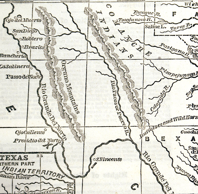 TEXAS c. 1851 - Phelps, Buffalo & Wild Horses - Comanche Indians