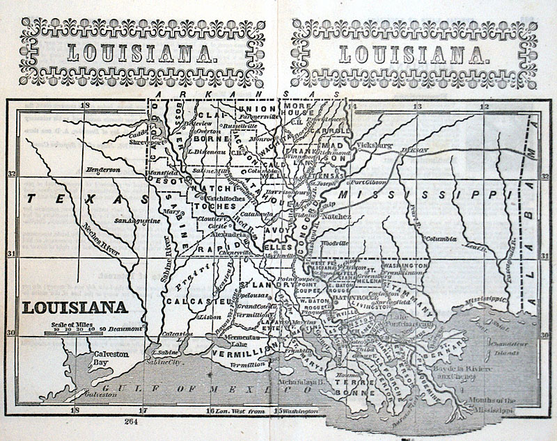 LOUISIANA c. 1851 - Phelps