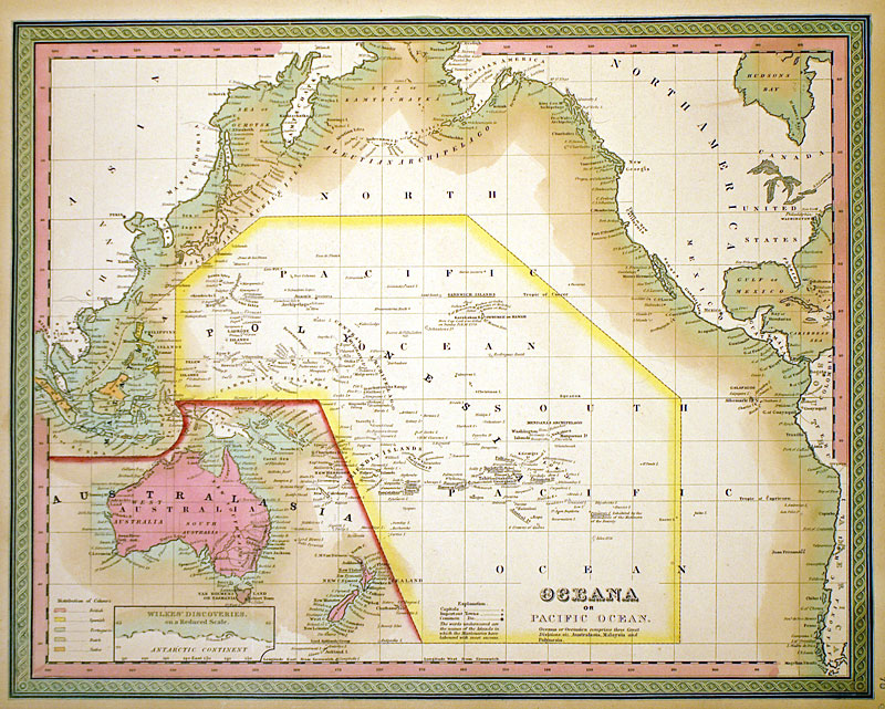 c 1847 ''Oceana or Pacific Islands'' - Mitchell