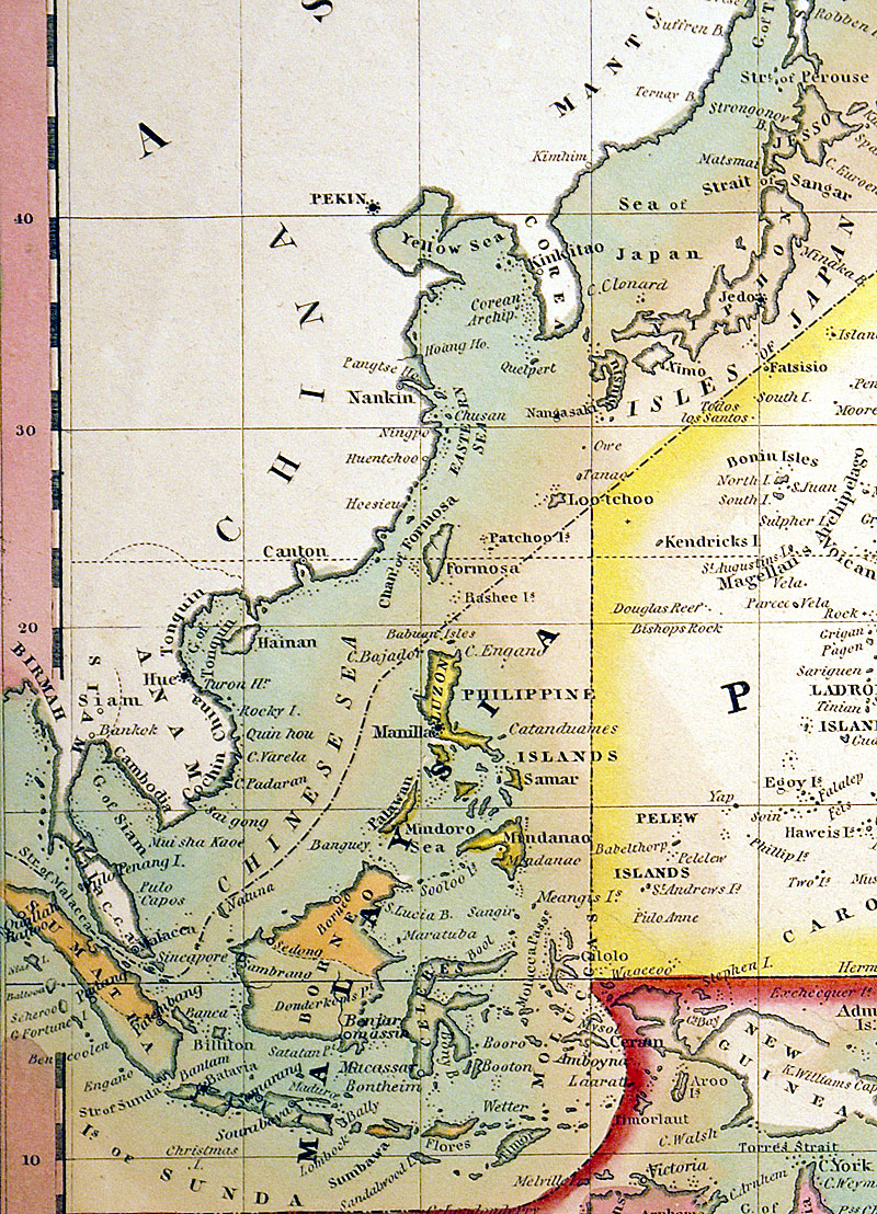 c 1847 ''Oceana or Pacific Islands'' - Mitchell