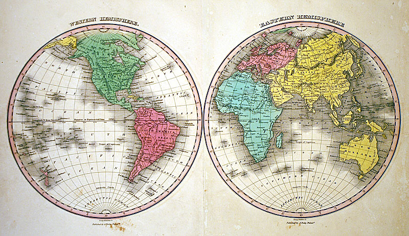 1827 ''Western Hemisphere Eastern Hemisphere'' - Finley [M-12888] - $0.