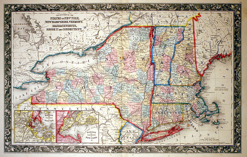 New England and New York, c. 1860