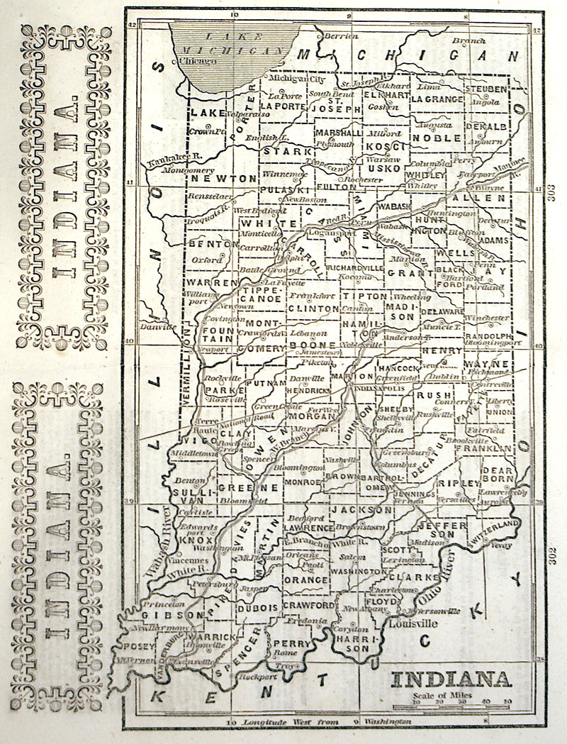 INDIANA c. 1851 - Phelps