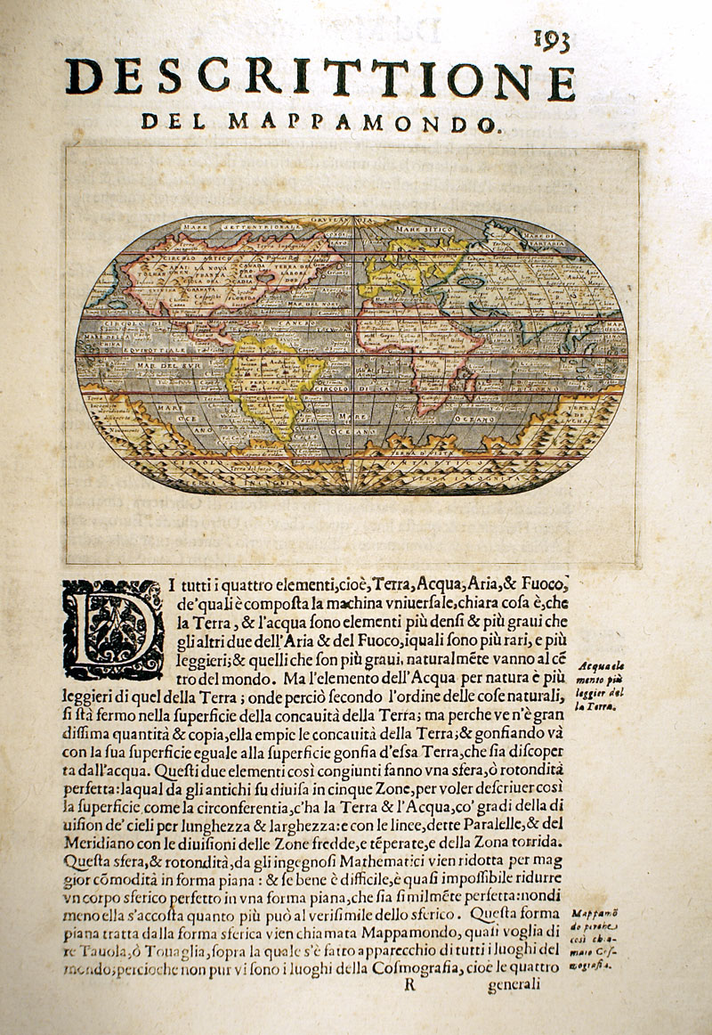 c 1586 - Porcacchi  World Map ''...Mappa Mondo