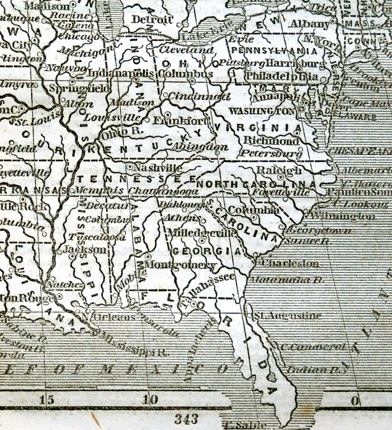 c 1851 UNITED STATES - Phelps, Fanning & Co