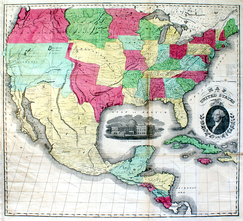 Map of the United States 1850 - M 14019 F 