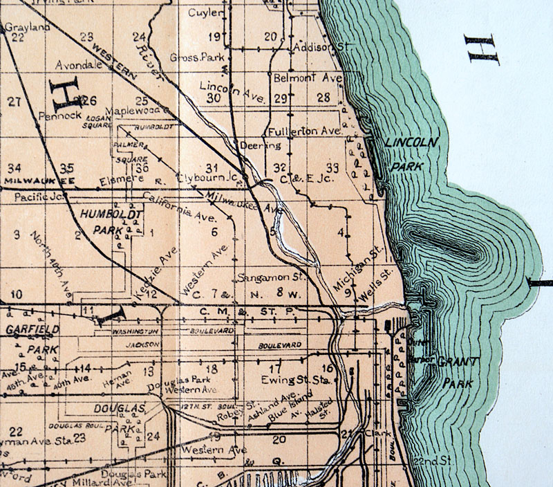 Map of Cook County, Illinois c 1910 Rand, McNally & Co [M14021] 0.00 Antique Manuscripts