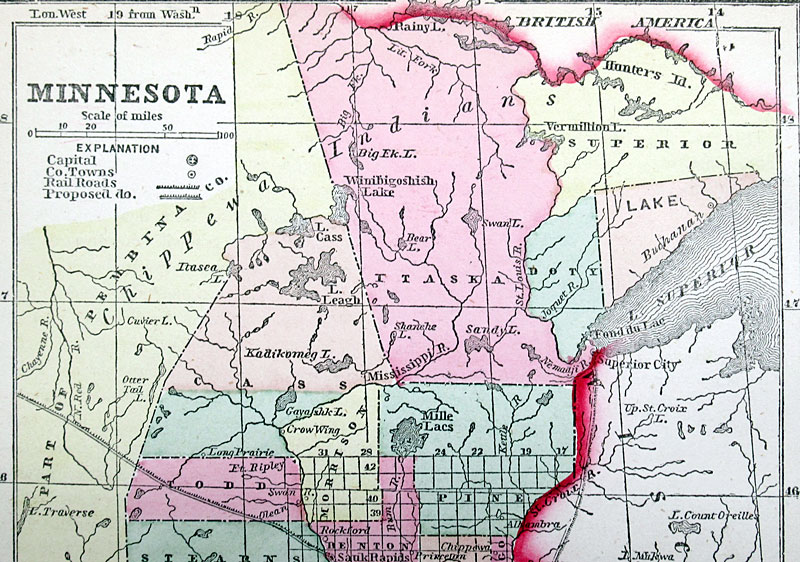c 1857 Minnesota Territory - Morse & Gaston