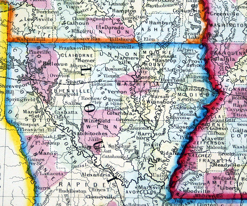 c 1862 Louisiana, Mississippi & Arkansas - Mitchell
