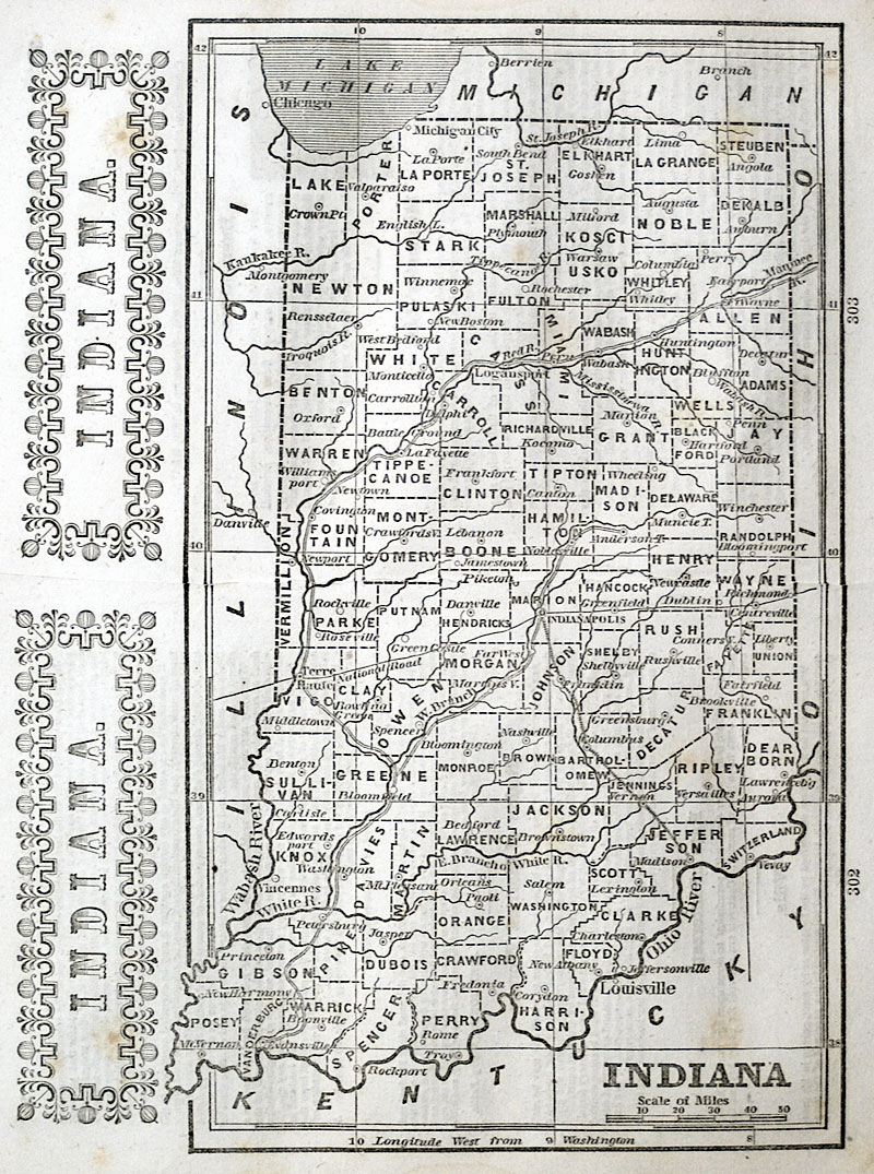 c 1851 INDIANA - Phelps, Fanning & Co.