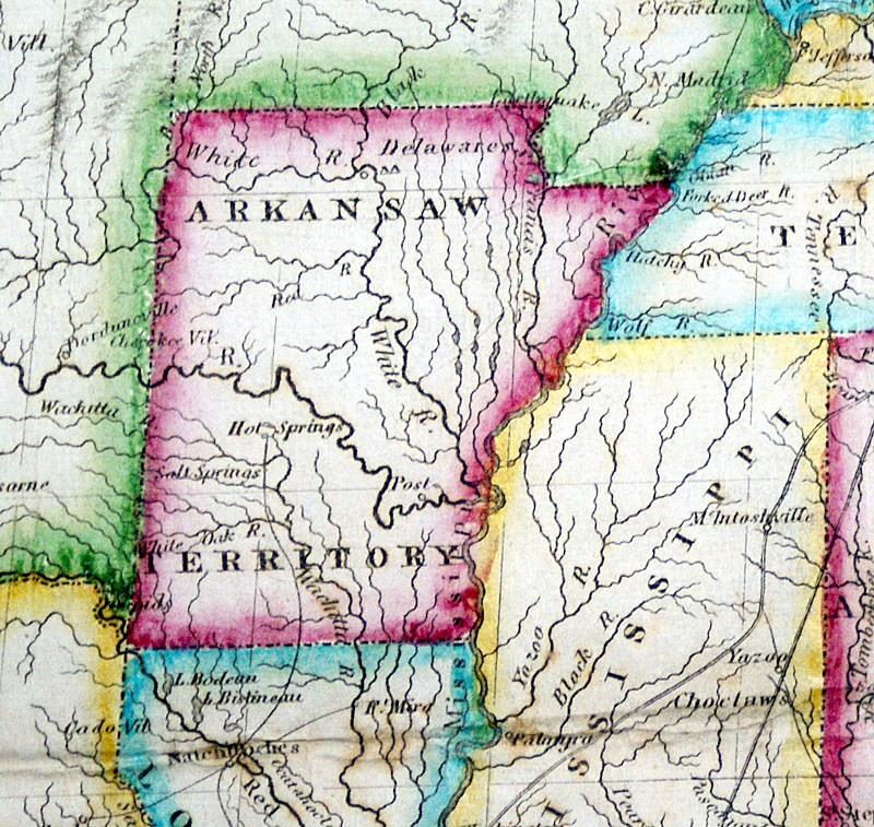 c 1819  Important Melish Map of the United States