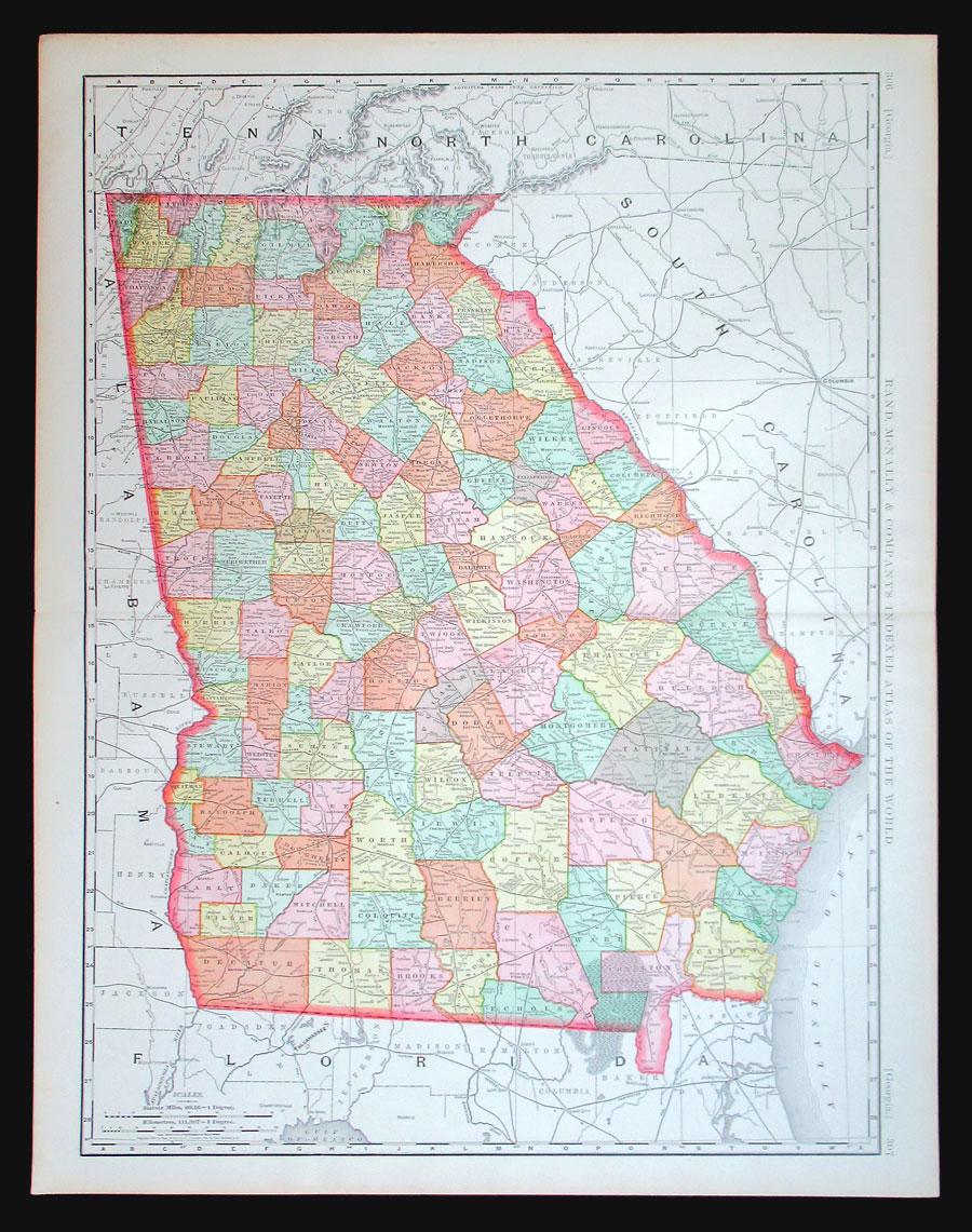 c 1898 Rand, McNally & Co Georgia (Large)